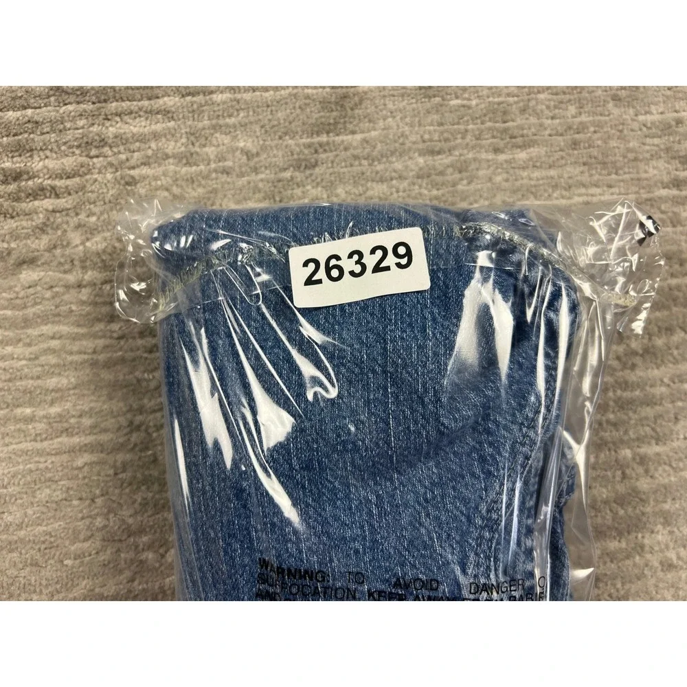 Riders by Lee Jeans Womens 26W M Blue Relaxed Fit High‎ Rise Straight Leg Denim